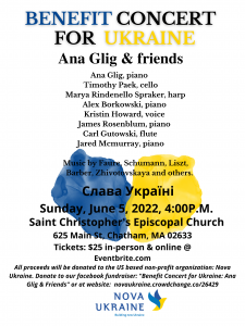 Benefit Concert for Ukraine: Ana Glig & Friends