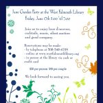 Garden Party at West Falmouth Library