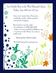 Garden Party at West Falmouth Library