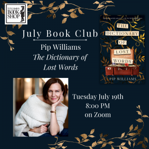 July Book Club - Pip Williams: The Dictionary of Lost Words