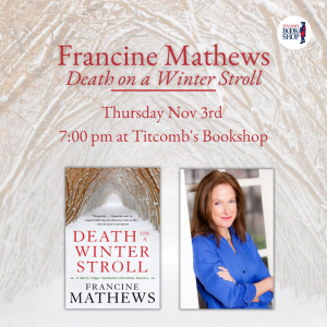Author Talk with Francine Mathews: Death on a Winter Stroll