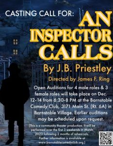 Auditions for AN INSPECTOR CALLS