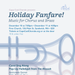 Holiday Fanfare! Music for Chorus and Brass Cape Cod Chorale to perform with Andromeda Brass!