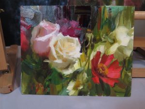 Daniel Keys - Still Life with Flowers in Pastel