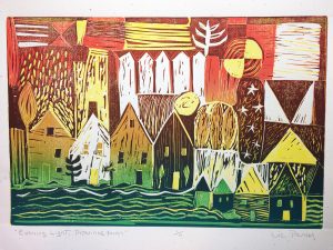 Liz Perry- Linocut Cards, Stationary and Small Color Prints