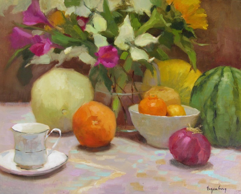 Gallery 1 - Maryalice Eizenberg - Painterly Observations, Oil/Opaque Mediums - Still Life