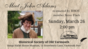 Meet John Adams - CANCELLED. This event will take place at a later date.