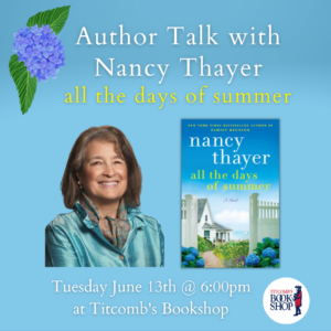 Author Talk with Nancy Thayer: All the Days of Summer