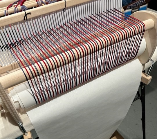 Gallery 3 - Weaving Workshop with Dahlia Popovits - 9/18-9/19, Warping the Rigid Heddle Loom 10AM-3PM