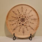 Wood-burned Plate with Mandala or Snowflake Design, with Ellen Adamson 