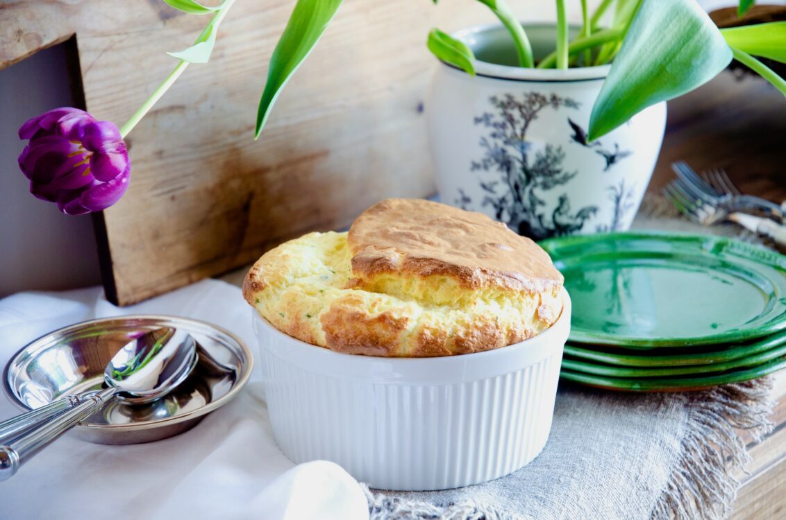 Chive & Gruyere Soufflé and Lunch with Marc Sievers 