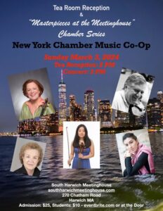 New York Chamber Music Co-Op Performs "Freedom Voices" with Pre-Concert Tea Room Reception